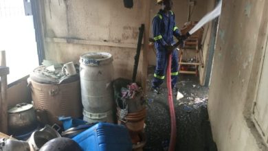 Fire destroys house at Adabraka
